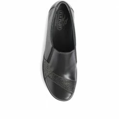 Fly Flot Ladies Leather Comfort Slip On Shoes - CAL34003 / 320 636 / 320 636