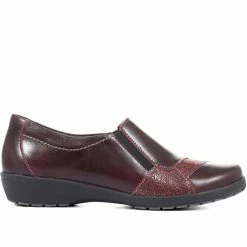 Fly Flot Ladies Leather Comfort Slip On Shoes - CAL34003 / 320 636 / 320 636