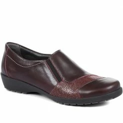 Fly Flot Ladies Leather Comfort Slip On Shoes - CAL34003 / 320 636 / 320 636