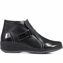 Fly Flot Ladies Wide Fit Leather Strap Ankle Boots - CAL34011 / 320 645 / 320 645