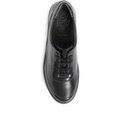 Ladies Leather Lace-Up Fly Flot Shoes - CAL34013 / 320 648 / 320 648