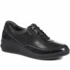 Ladies Leather Lace-Up Fly Flot Shoes - CAL34013 / 320 648 / 320 648