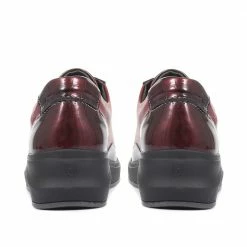 Ladies Leather Lace-Up Fly Flot Shoes - CAL34013 / 320 648 / 320 648