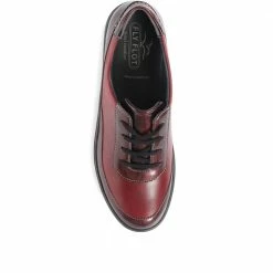 Ladies Leather Lace-Up Fly Flot Shoes - CAL34013 / 320 648 / 320 648