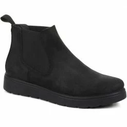 Fly Flot Wide Fit Suede Chelsea Boots - FLY34001 / 320 211