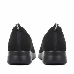 Fly Flot Women's Black Slip On Sneakers - FLY34007 / 320 213 / 320 213