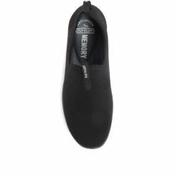 Fly Flot Women's Black Slip On Sneakers - FLY34007 / 320 213 / 320 213
