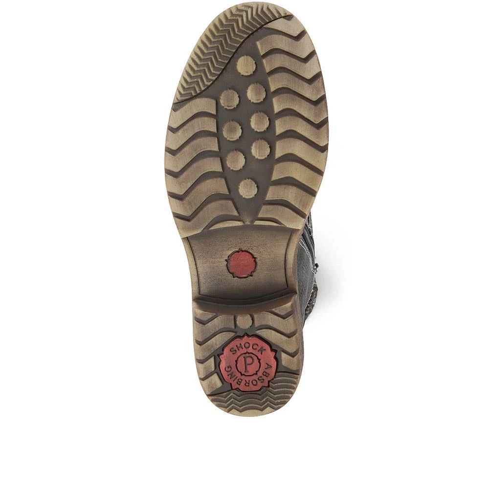 Pavers Knitted Cuff Ankle Boots - WBINS34123 / 320 510 6 Pavers Knitted Cuff Ankle Boots - WBINS34123 / 320 510