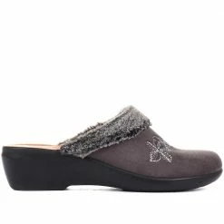 Fly Flot Ladies Velvet Slipper Mules - FLY34041 / 320 220 / 320 220 8 Fly Flot Ladies Velvet Slipper Mules - FLY34041 / 320 220 / 320 220