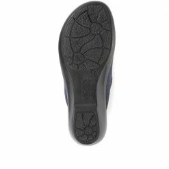 Fly Flot Shoes Red Embroidered Mule Clogs - FLY34047 / 320 223 / 320 223