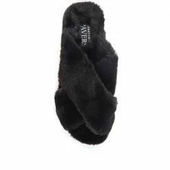 Pavers Fluffy Slider Slippers - POLY34001 / 320 607