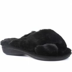 Pavers Fluffy Slider Slippers - POLY34001 / 320 607