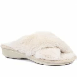 Pavers Fluffy Slider Slippers - POLY34001 / 320 607