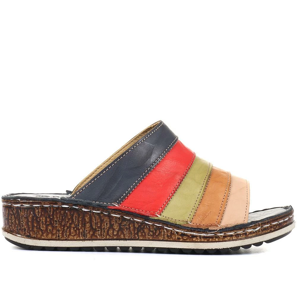 Pavers Leather Mule Sandals - CAY33031 / 320 634 3 Pavers Leather Mule Sandals - CAY33031 / 320 634