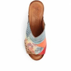 Pavers Ladies Abstract Wedge Mule Sandals - KARY25016 / 309 954 / 309 954