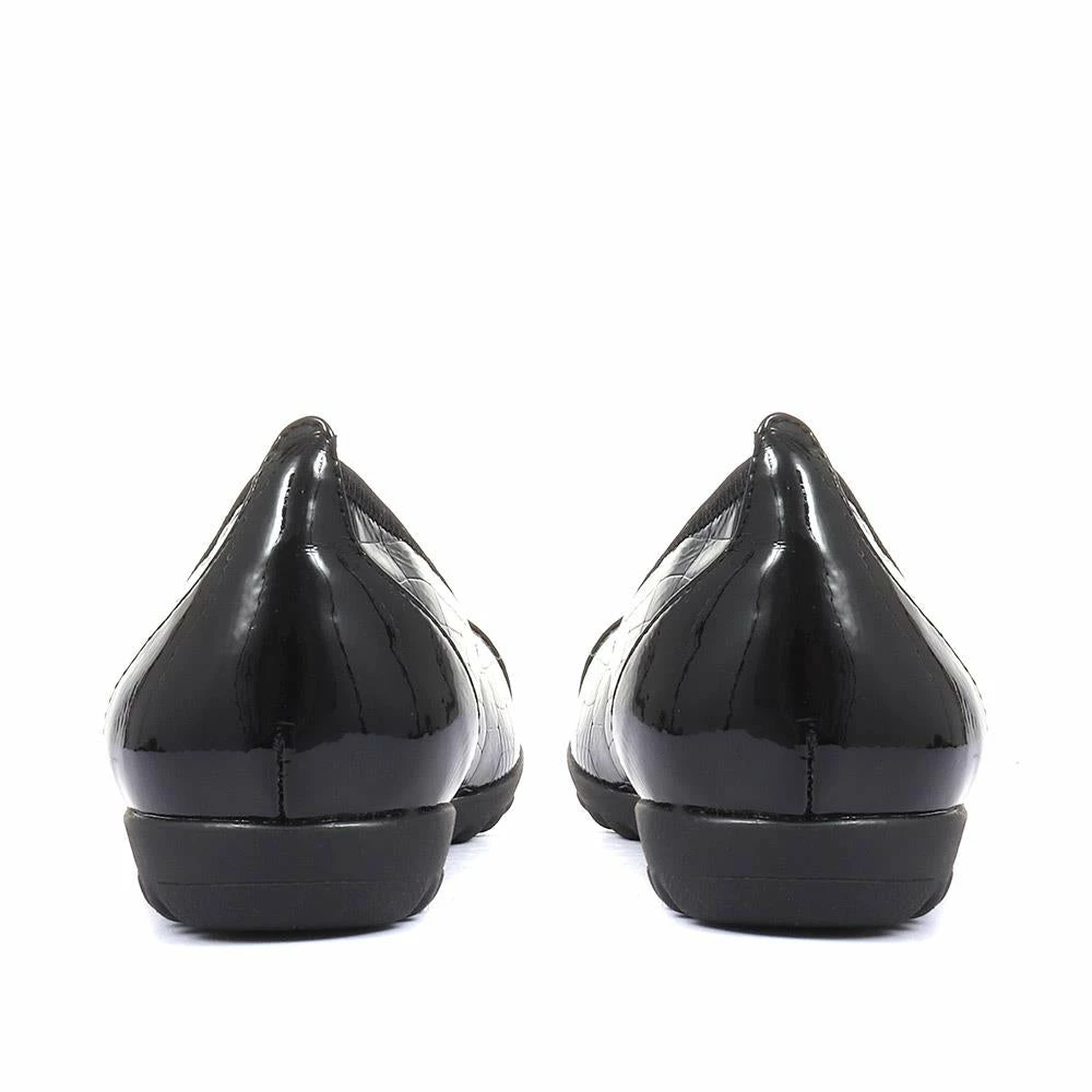 Pavers Shoes Moc Croc Ballet Pump - WBINS34125 / 320 400 4 Pavers Shoes Moc Croc Ballet Pump - WBINS34125 / 320 400