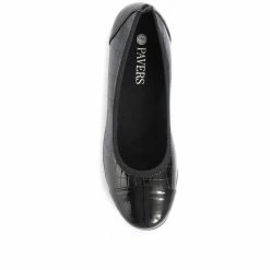 Pavers Shoes Moc Croc Ballet Pump - WBINS34125 / 320 400 10 Pavers Shoes Moc Croc Ballet Pump - WBINS34125 / 320 400