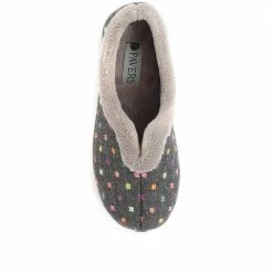 Pavers Wide Fit Polka Dot Slippers - QING34003 / 320 210