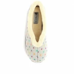Pavers Wide Fit Polka Dot Slippers - QING34003 / 320 210