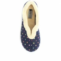 Pavers Wide Fit Polka Dot Slippers - QING34003 / 320 210