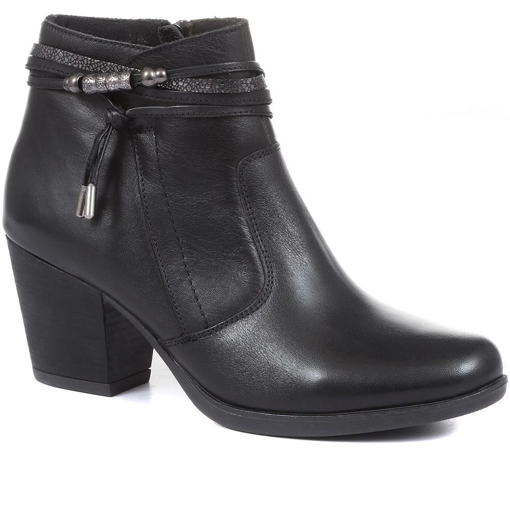 Pavers Leather Heeled Ankle Boot - VED34001 / 320 366 2 Pavers Leather Heeled Ankle Boot - VED34001 / 320 366