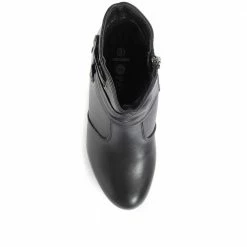 Pavers Leather Stacked Heel Ankle Boot - VED34003 / 320 367 / 320 367 22 Pavers Leather Stacked Heel Ankle Boot - VED34003 / 320 367 / 320 367