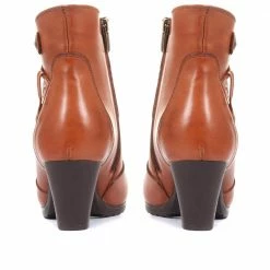 Pavers Leather Stacked Heel Ankle Boot - VED34003 / 320 367 / 320 367 29 Pavers Leather Stacked Heel Ankle Boot - VED34003 / 320 367 / 320 367
