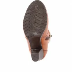 Pavers Leather Stacked Heel Ankle Boot - VED34003 / 320 367 / 320 367 31 Pavers Leather Stacked Heel Ankle Boot - VED34003 / 320 367 / 320 367