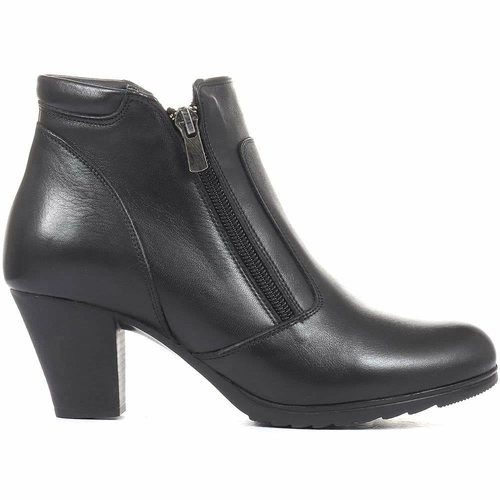 Pavers Leather Heeled Ankle Boots - VED34005 / 320 368 4 Pavers Leather Heeled Ankle Boots - VED34005 / 320 368