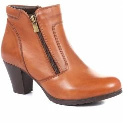 Pavers Leather Heeled Ankle Boots - VED34005 / 320 368 13 Pavers Leather Heeled Ankle Boots - VED34005 / 320 368
