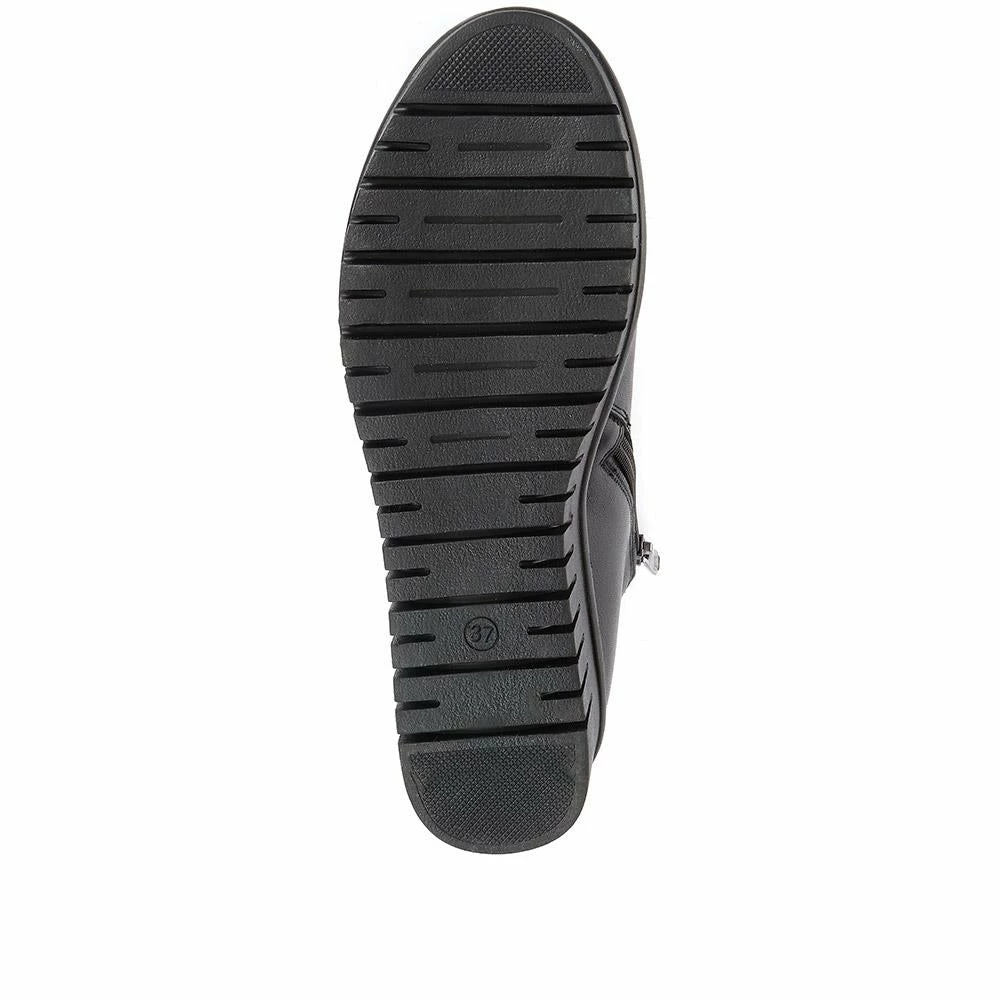 Pavers Wedge Leather Chelsea Boots - ESFA34001 / 320 576 14 Pavers Wedge Leather Chelsea Boots - ESFA34001 / 320 576