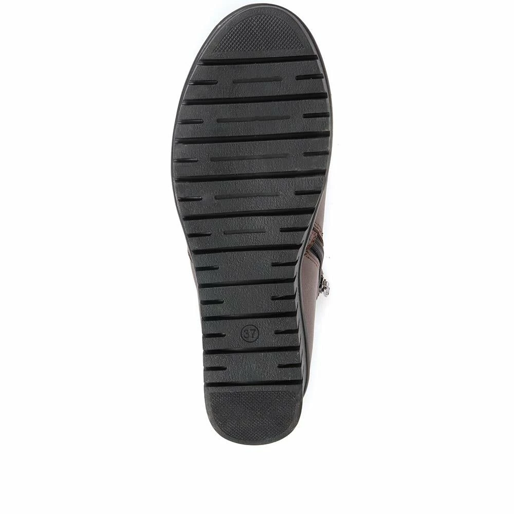 Pavers Wedge Leather Chelsea Boots - ESFA34001 / 320 576 10 Pavers Wedge Leather Chelsea Boots - ESFA34001 / 320 576