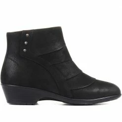 Pavers Wide Fit Leather Ankle Boots - KF34005 / 320 899