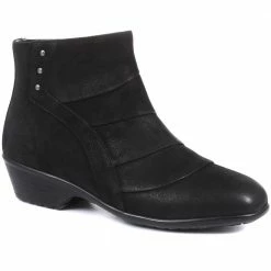Pavers Wide Fit Leather Ankle Boots - KF34005 / 320 899