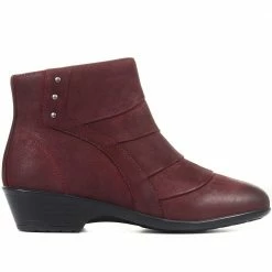 Pavers Wide Fit Leather Ankle Boots - KF34005 / 320 899