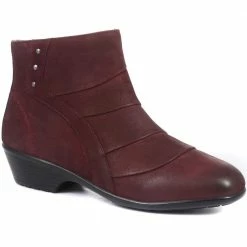 Pavers Wide Fit Leather Ankle Boots - KF34005 / 320 899