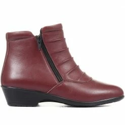 Pavers Women's Sleek Leather Ankle Boots - KF34007 / 320 900 / 320 900 Wide Fit 39 Pavers Women's Sleek Leather Ankle Boots - KF34007 / 320 900 / 320 900 Wide Fit