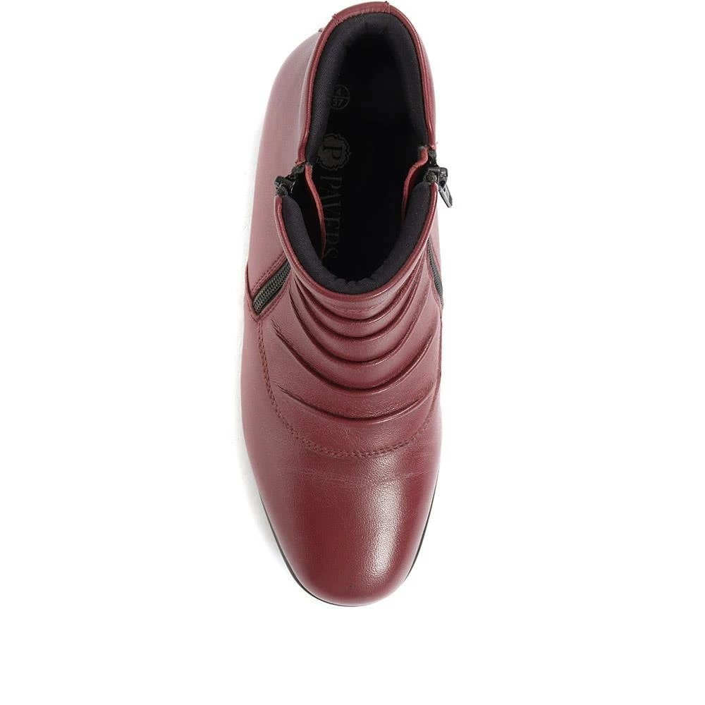 Pavers Women's Sleek Leather Ankle Boots - KF34007 / 320 900 / 320 900 Wide Fit 11 Pavers Women's Sleek Leather Ankle Boots - KF34007 / 320 900 / 320 900 Wide Fit