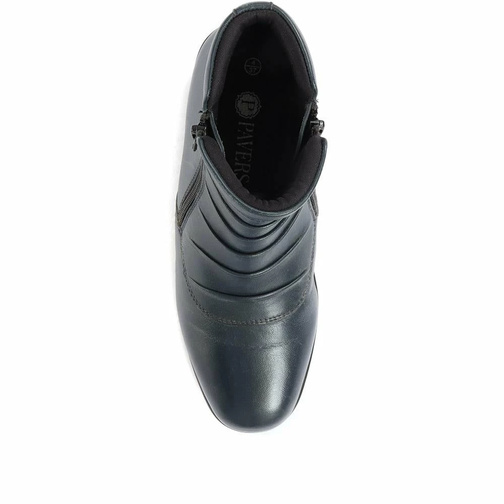 Pavers Women's Sleek Leather Ankle Boots - KF34007 / 320 900 / 320 900 Wide Fit 19 Pavers Women's Sleek Leather Ankle Boots - KF34007 / 320 900 / 320 900 Wide Fit