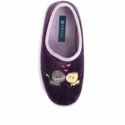 Pavers Wide Fit Sweet Kitten Slippers - KOY34005 / 320 480