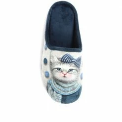 Pavers Ladies' Novelty Cat Slippers - RELAX34001 / 320 668
