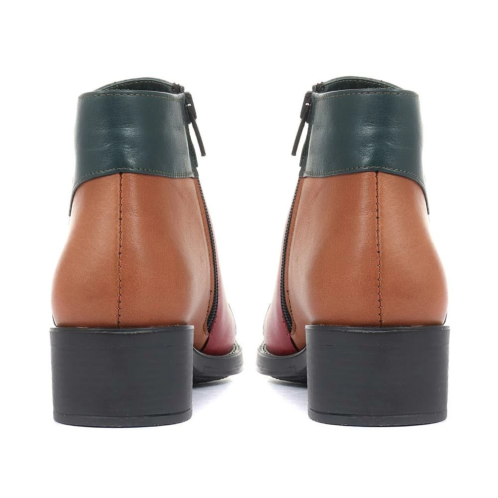 Pavers Patchwork Leather Ankle Boots - OZKAN34003 / 320 919 4 Pavers Patchwork Leather Ankle Boots - OZKAN34003 / 320 919