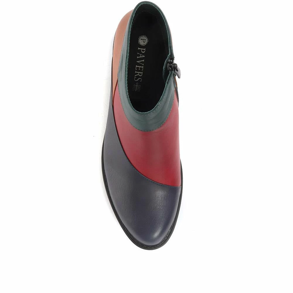 Pavers Patchwork Leather Ankle Boots - OZKAN34003 / 320 919 5 Pavers Patchwork Leather Ankle Boots - OZKAN34003 / 320 919