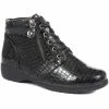 Pavers Snake Print Lace-Up Ankle Boots - WBINS34105 / 320 609