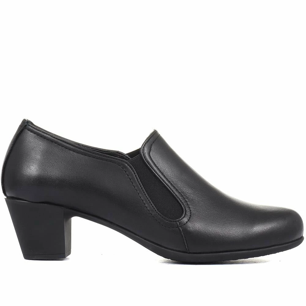 Pavers Leather Heeled Trouser Shoe - ESFA34003 / 320 440 3 Pavers Leather Heeled Trouser Shoe - ESFA34003 / 320 440