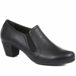 Pavers Leather Heeled Trouser Shoe - ESFA34003 / 320 440