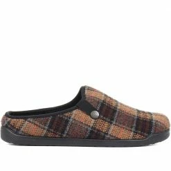Fly Flot Anatomic Men's Tartan Slippers - FLY32059 / 318 567 / 318 567 Mule