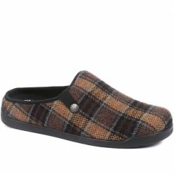 Fly Flot Anatomic Men's Tartan Slippers - FLY32059 / 318 567 / 318 567 Mule