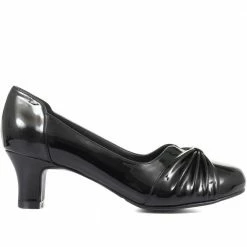 Pavers Wide Fit Bow Court Shoes - AMITY34006 / 320 443