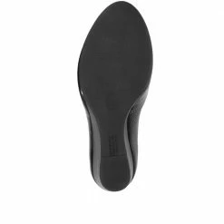 Bellissimo Shoes Leather Wedge Heel Pump - BELBOT34007 / 320 444